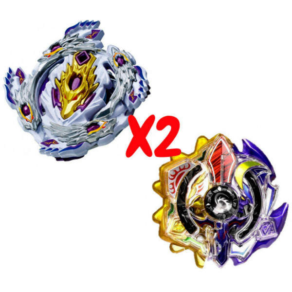 

Набор волчков BEYBLADE (Бейблейд) Bloody Longinus L4 B-110 (Кровавый Луинор) VS Трансформер Солнце и Луна Sun And Moon God Duo B-00 с пускателями