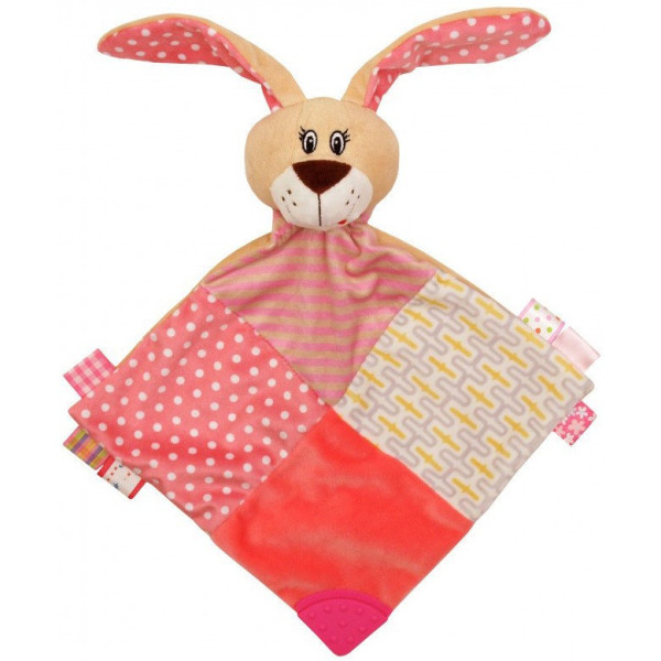 

Комфортер с грызунком Baby Mix STK-17525R PINK Кролик розовый (8196)