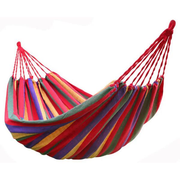 

Гамак Hammock canvas Red strip 190*80cm (веревка+сумка для хранения)