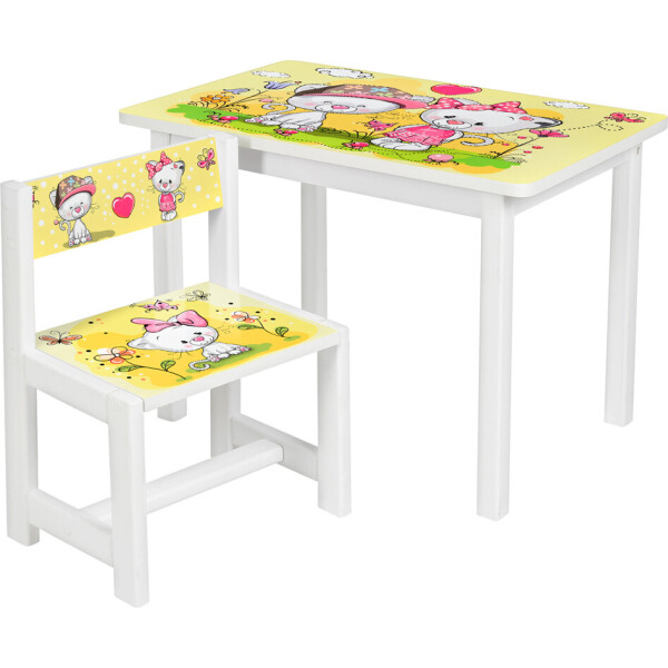 

Столик Bambi Котики BSM1-24 White / Yellow (BSM1)