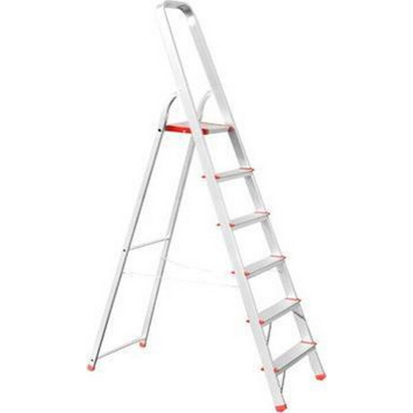 

Стремянка Intertool алюминиевая 6 ступеней, высота до платформы 1280мм (LT-1006)