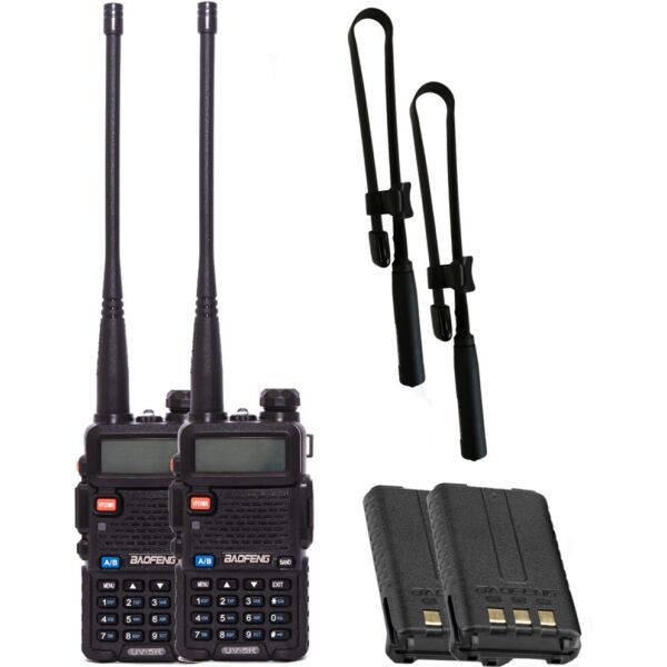

Комплект раций тактических Baofeng UV-5R Tactical Black