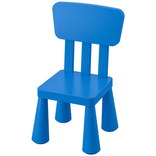 Акция на Детский стул IKEA MAMMUT Синий (603.653.46) от Allo UA