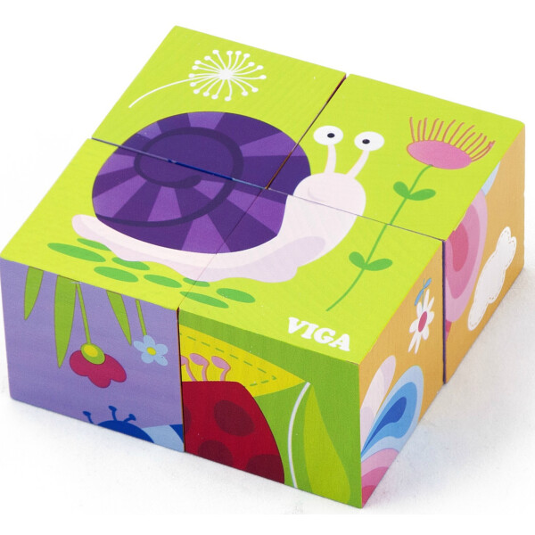 

Пазл-кубики Viga Toys Насекомые