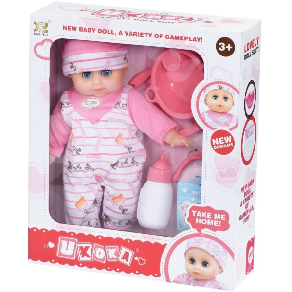 

Пупс Same Toy Ukoka с акссесуарами и звуком 38 см 8015B4Ut