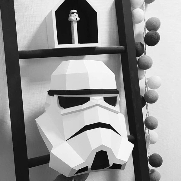 

Бумажная модель 3Decor Papercraft Голова Star Wars (14)