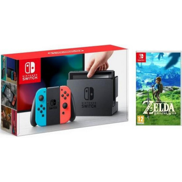 

Nintendo Switch Neon blue/red + The Legend of Zelda: Breath of the Wild