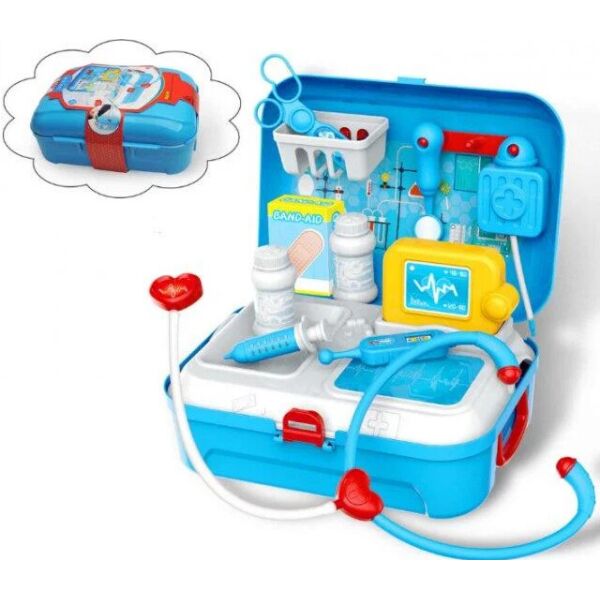 

Детский игровой набор доктор портативный рюкзак чемодан Doctor toy 2430VJ