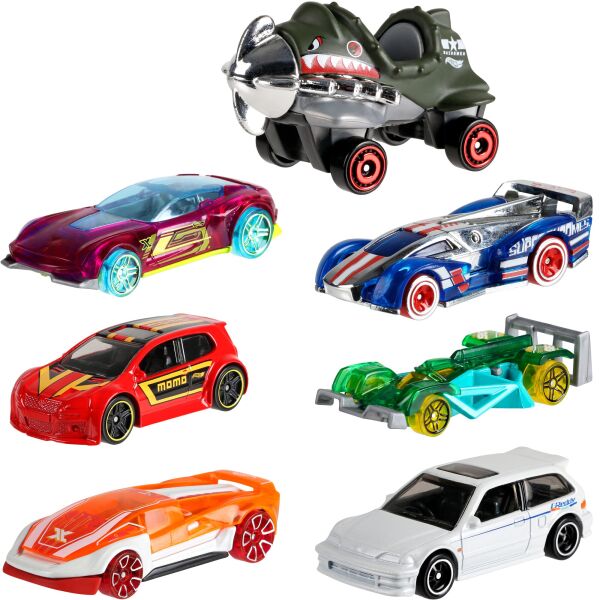 

Базовая машинка Mattel Hot Wheels (в ассорт. 12 шт. на подвесной пластиковой ленте) (DTV55)