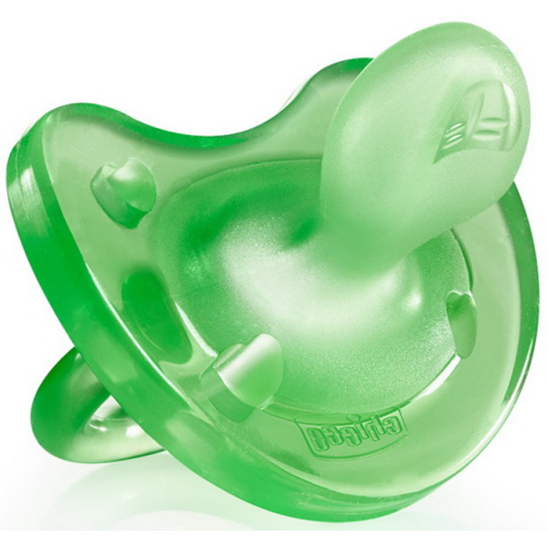 

Силиконовая пустышка Chicco Physio Soft, 12+, зеленый (02713.31)