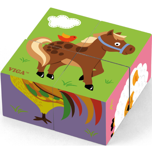 

Пазл-кубики Viga Toys Ферма