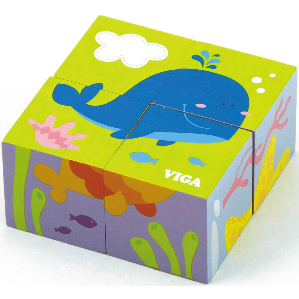 

Пазл-кубики Viga Toys Подводный мир