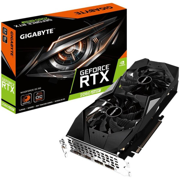 

Gigabyte GeForce RTX 2060 SUPER WINDFORCE OC 8G (GV-N206SWF2OC-8GD)