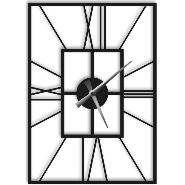 

Часы настенные WallArt Finestra черные (WA_Fin_0004)