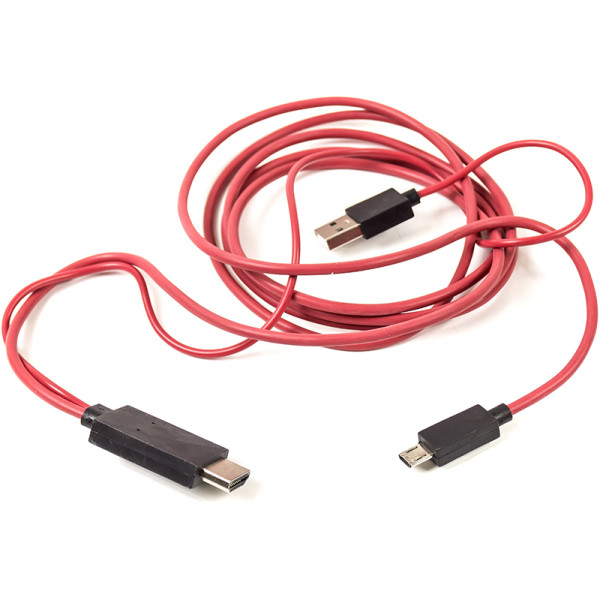 

Кабель PowerPlant HDMI - micro USB + USB 2.0м (MHL)(CA910861), Blister