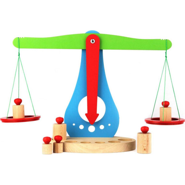 

Весы деревянные обучающий макет Komarovtoys