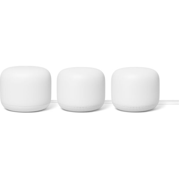 

Wi-Fi роутер Google Nest Dual Band Mesh WiFi Router 3-Pack (GA00823-US) Snow