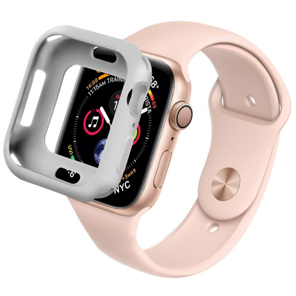 

Силиконовый чехол Coteetci TPU Case серый для Apple Watch 4 40mm
