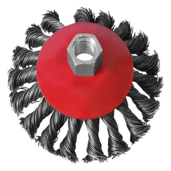 

Щетка конусная 100 мм, для УШМ, М14 Intertool BT-4100
