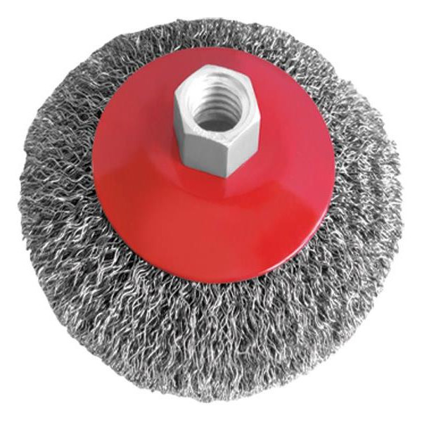 

Щетка конусная 115 мм, для УШМ, М14 Intertool BT-5115