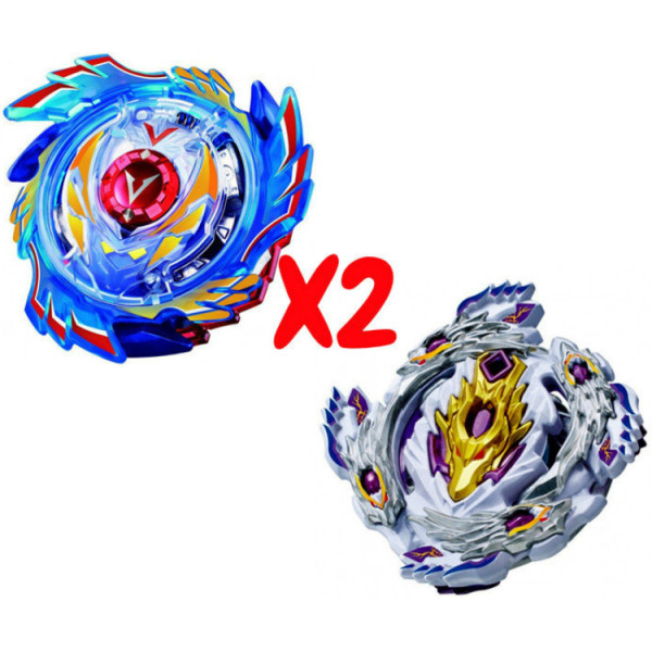 

Набор волчков BEYBLADE (Бейблейд) God Valkyrie V3 B-73 (Божественный Волтраек) VS Bloody Longinus L4 B-110 (Кровавый Луинор) с пускателями