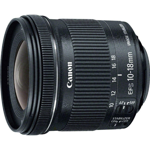 Акція на Объектив Canon EF-S 10-18 mm f/4.5-5.6 IS STM (9519B005) від Allo UA