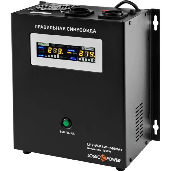 

ИБП Logicpower LPY-W-PSW-1500VA+ (1050Вт) 10A/15A 24В с правильной синусоидой