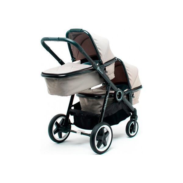 

Детская коляска для двойни 2 в 1 BabyZz Династия (оливковая)