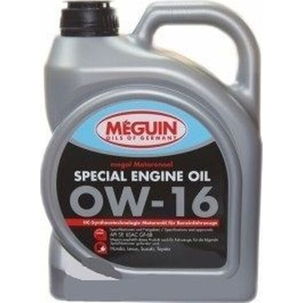 

Моторное масло Meguin Special Engine Oil SAE 0W-16 4л (33056)