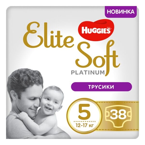 

Трусики-подгузники Huggies Elite Soft Platinum Mega 5 12-17 кг, 38 шт (5029053548838)