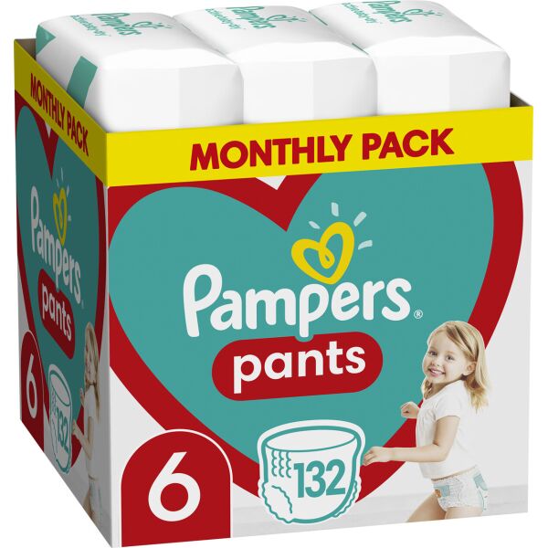 

Подгузники - трусики Pampers Pants Размер 6 (15+ кг), 132 шт (8006540068632)
