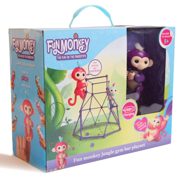 

Комплект Fingerlings Jungle Gym PlaySet + интерактивная обезьянка Mia