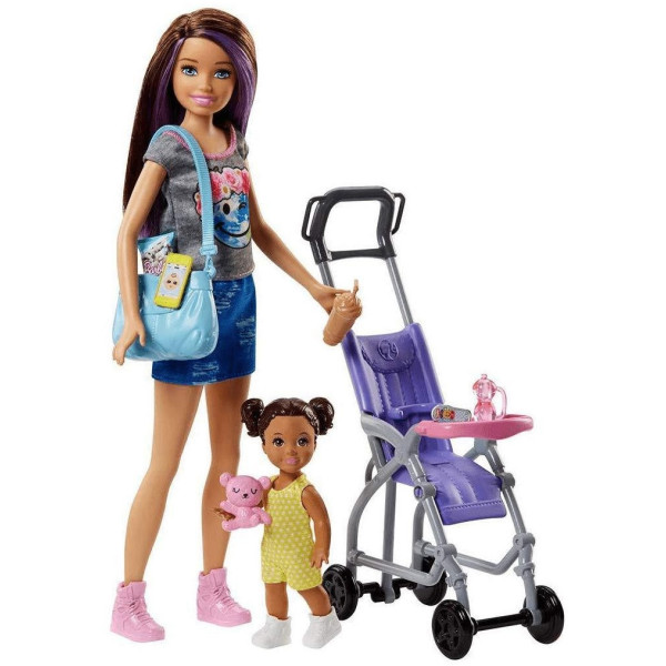 

Mattel Barbie Набор Скиппер няня на прогулке (FJB00)