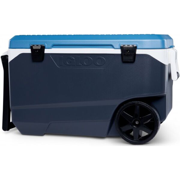 

Изотермический контейнер Igloo на колесах MAXCOLD LATITUDE 90 ROLLER 85 л серый с синим (0342233448878)