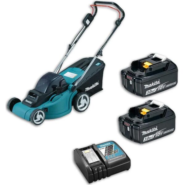 

Аккумуляторная газонокосилка Makita DLM380Z + 2 акб 18 V 3 Ah + з/у (DLXMUA380)
