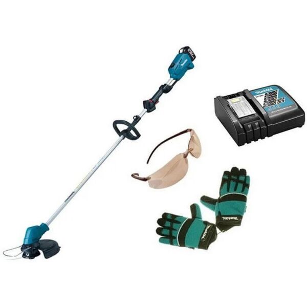 

Аккумуляторная коса Makita DUR182LRF + 1 акб 18 В + з/у + очки + перчатки