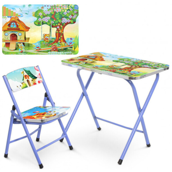 

Столик со стульчиком складной Bambi A19-Home Blue (A19-Home)