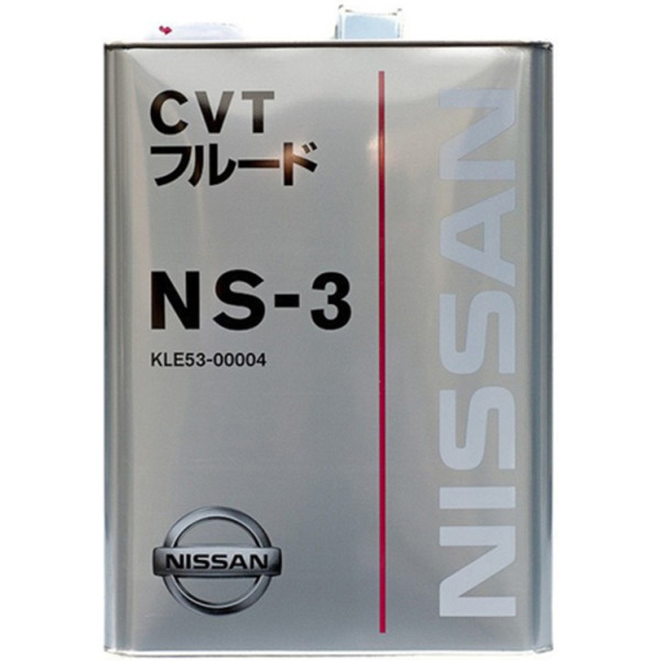 

Трансмиссионное масло Nissan CVT Fluide NS-3, 4 л (KLE5300004)