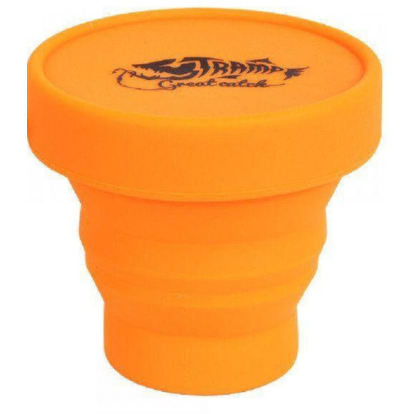 

стакан силиконовый с крышкой 180мл Tramp TRC-083 Orange (008766)