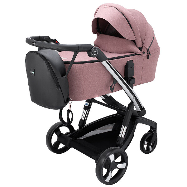 

Коляска 2 в 1 Bair Electra B-touch system BE-04 dark pink (розовый)