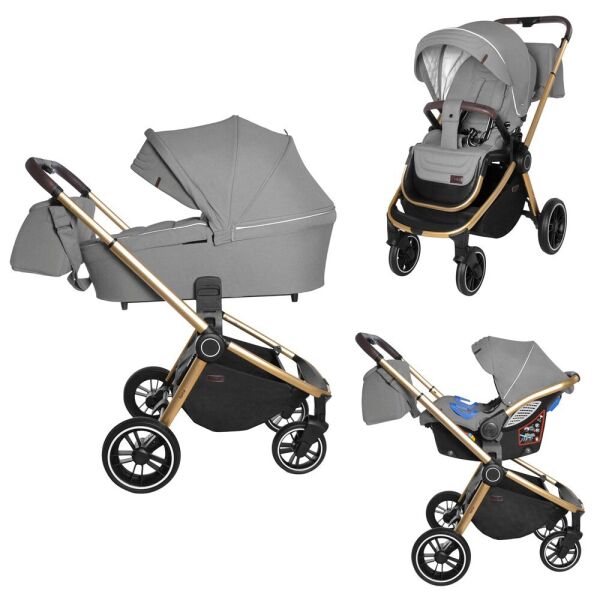 

Универсальная коляска 3 в 1 Carrello Epica Silver Grey (CRL-8511)