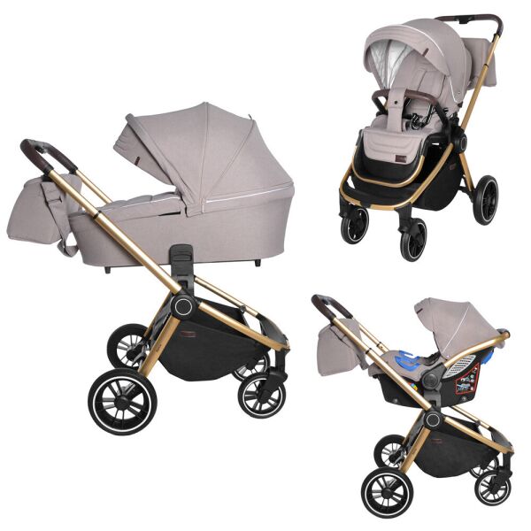 

Универсальная коляска 3 в 1 Carrello Epica Almond Beige (CRL-8511)