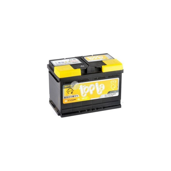 

Автомобильный аккумулятор Topla 90 Ah/12V EFB Euro (0) 112090