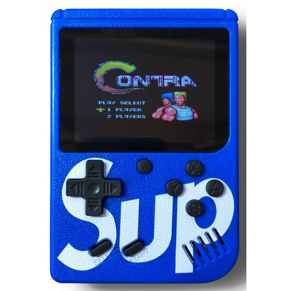 

Портативная игровая ретро консоль ПРИВЕТ из 90 ых SUP GAME BOX синяя
