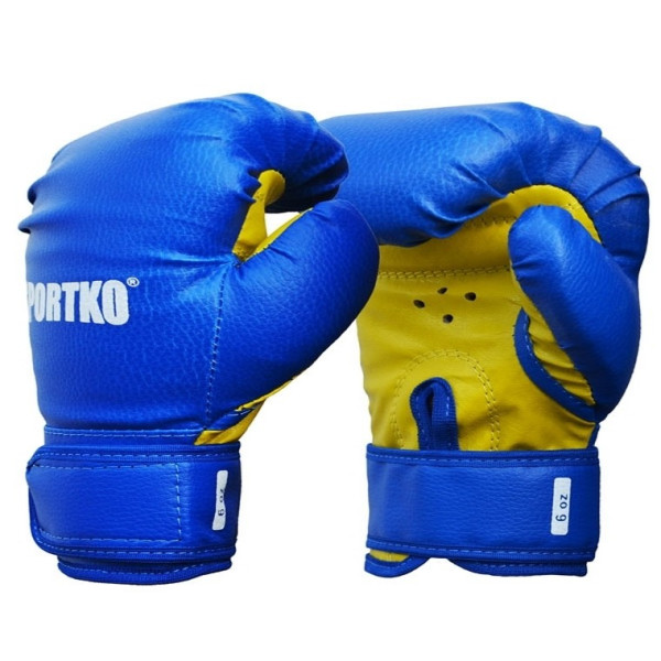 

Перчатки боксерские Sportko ПД2-6- oz (унций) синий (5645)