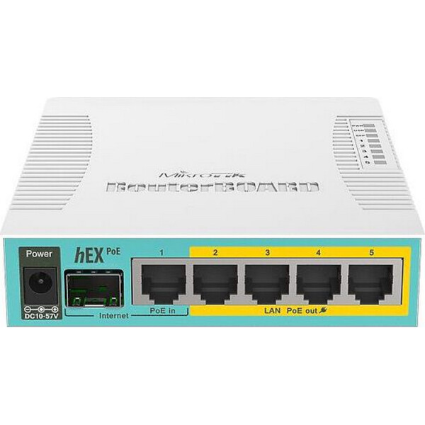 

Wi-Fi роутер Mikrotik hEX PoE (RB960PGS)
