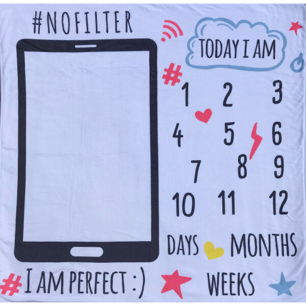 

Плед фотофон Baby Foto Fon Instababy для детей от 0 до 12 мес 100 × 150 см (Пл-i-ф)