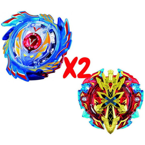 

Набор волчков BEYBLADE (Бейблейд) God Valkyrie V3 B-73 (Божественный Волтраек) VS Xeno Xcalibur B-48 (Ксено Экскалибур) с пускателями
