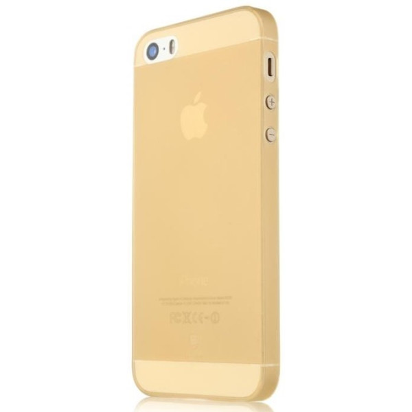 

Полупрозрачный чехол Baseus Slim золотой для iPhone 5/5S/SE