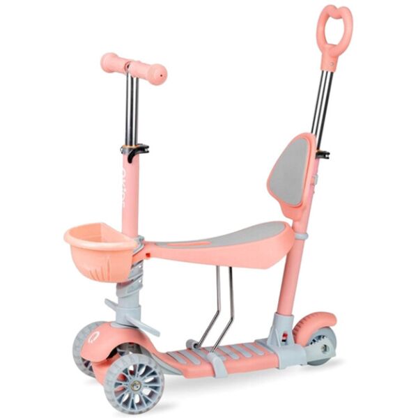 

Самокат трехколесный с сиденьем QKIDS ILI (peach) (HUBA00018)